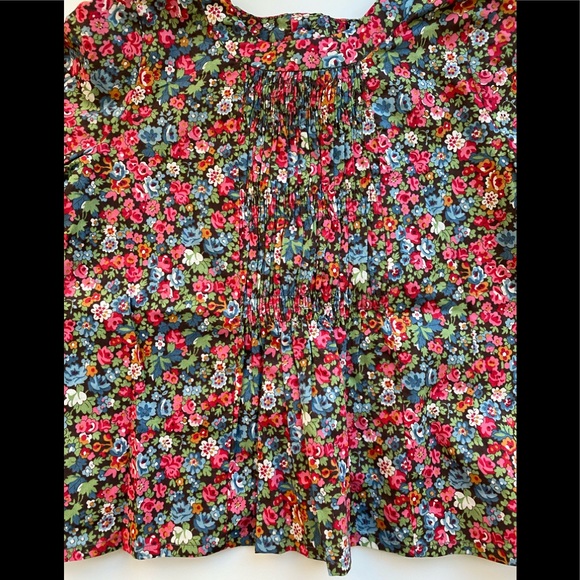 NWT BONPOINT Liberty Print Girls Top Blouse 18M - Picture 2 of 4